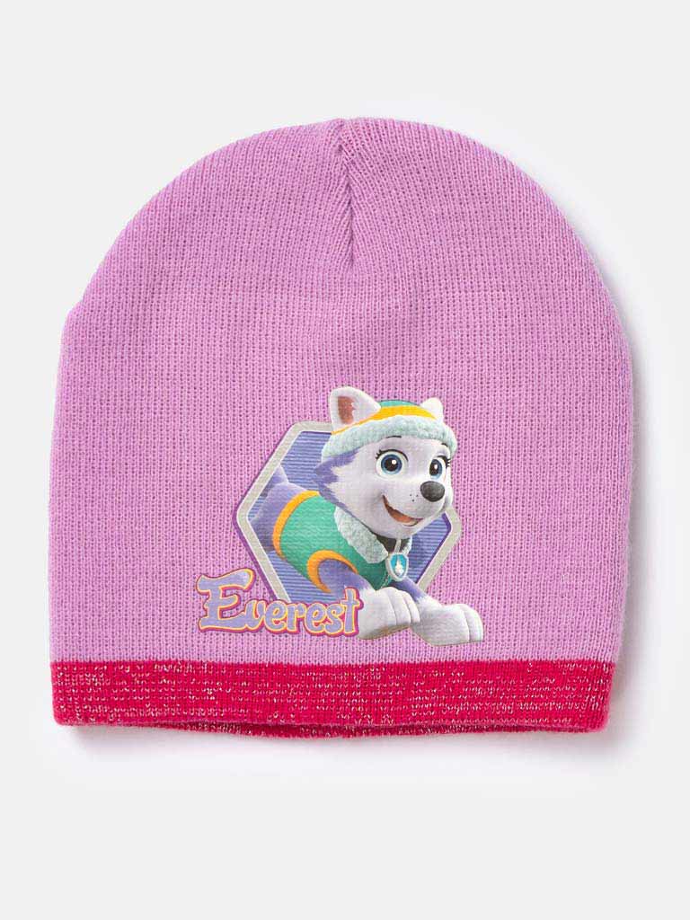 Paw Patrol "Everest" Baby Girl Knitted Beanie Hat - Lilac