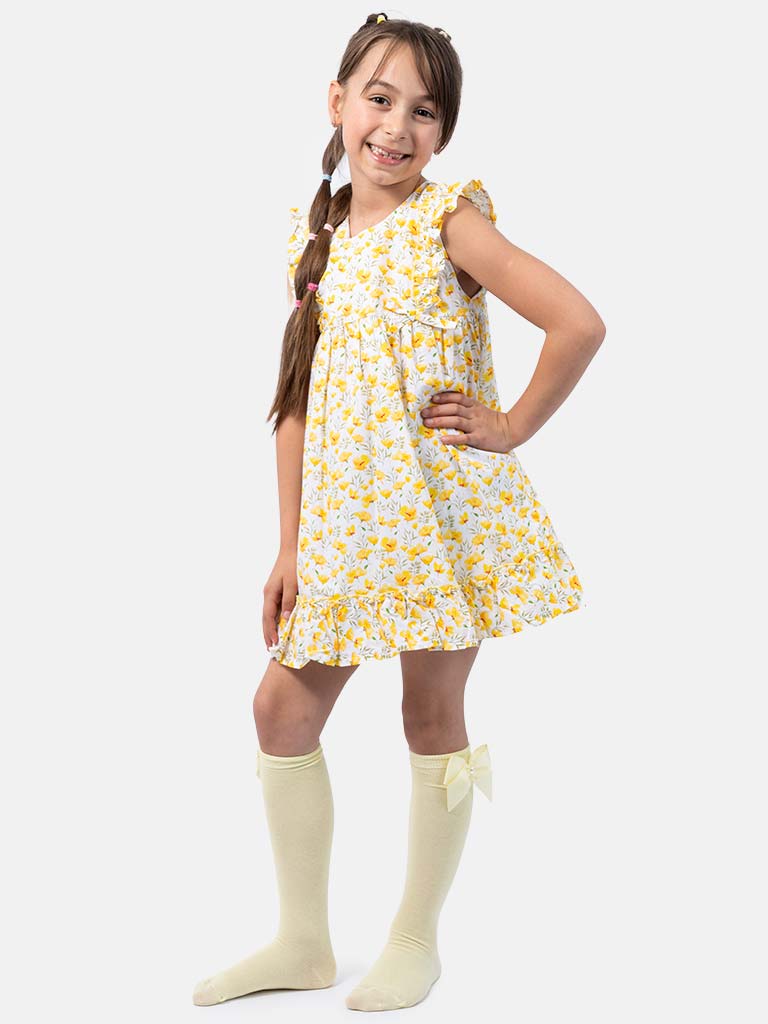 Baby Girl "Baby Ferr" Brand Spanish Dress - Yellow
