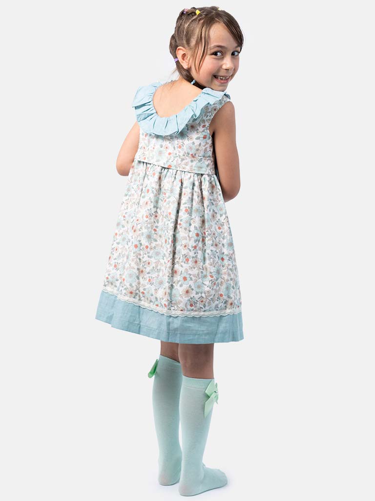 Baby Girl "Baby Ferr" Brand Spanish Dress - Mint Blue