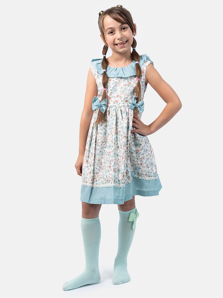 Baby Girl "Baby Ferr" Brand Spanish Dress - Mint Blue