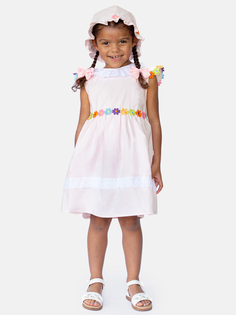 Baby Girl Laura Collection 2-piece Spanish Dress Set - Pink