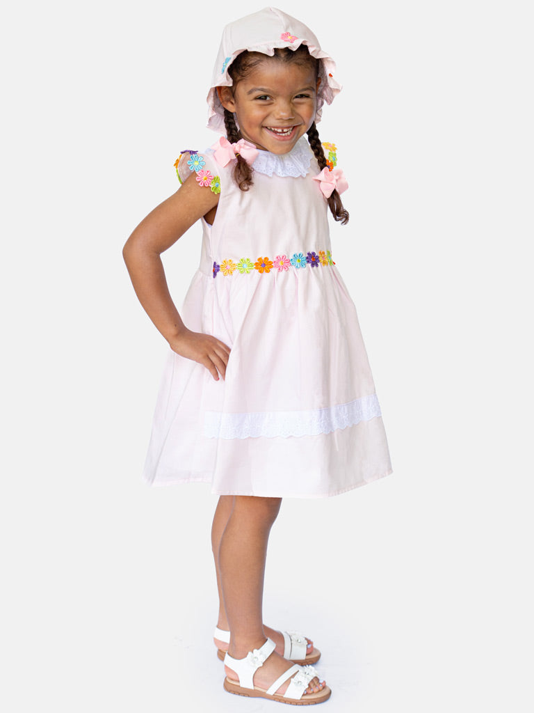 Baby Girl Laura Collection 2-piece Spanish Dress Set - Pink