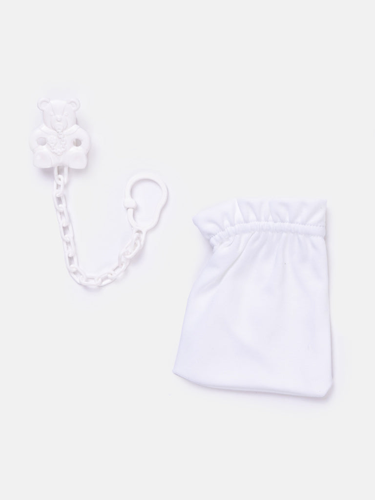 Baby Girl 5-piece Teddy Gift Box Set - Light Baby Pink