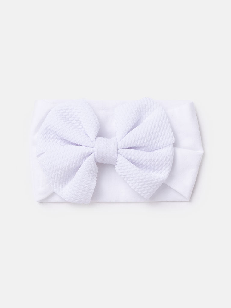 Baby Girl Texture Bow Hairband - Spring Tones