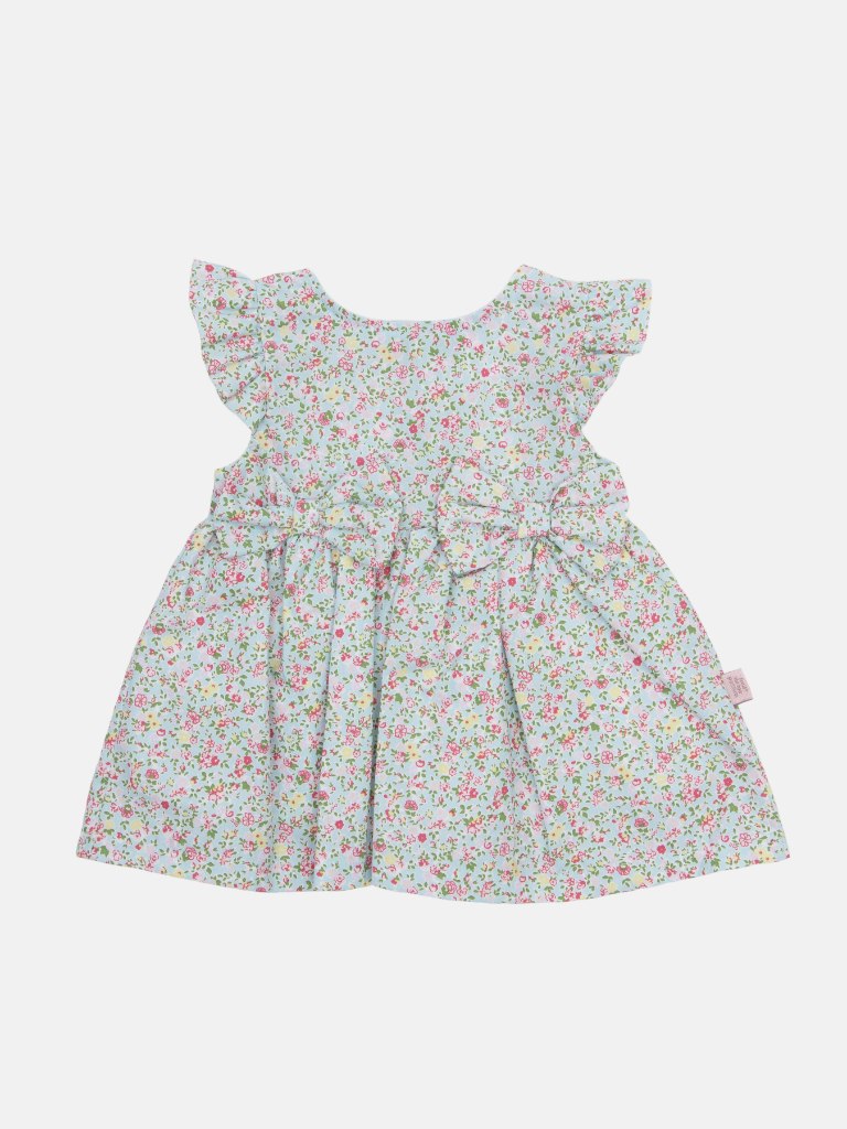 Baby Girl Floral Print Spanish Dress - Mint