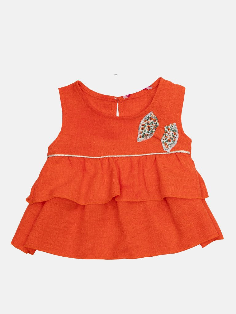 Baby Girl Marie French Collection 3-Piece Summer Set-Orange Floral