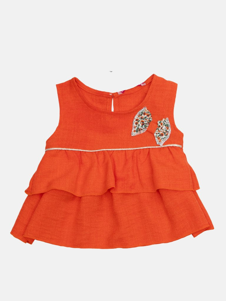 Baby Girl Marie French Collection 3-Piece Summer Set-Orange Floral