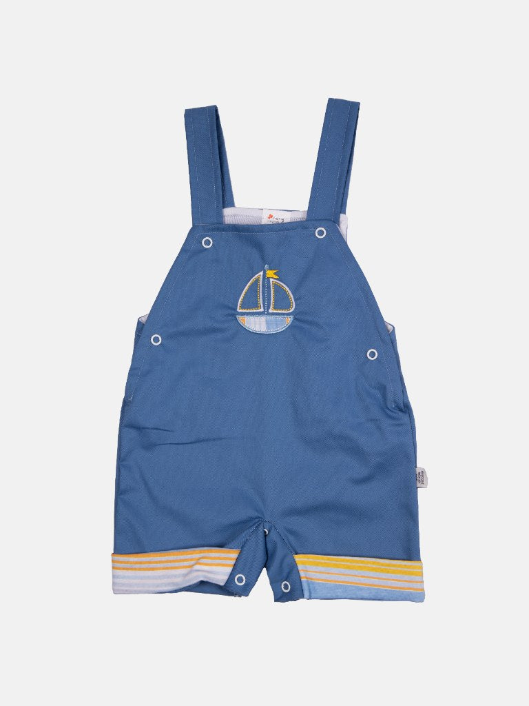 Baby Boy Sailor Collection Dungaree 2 Piece Set - Blue