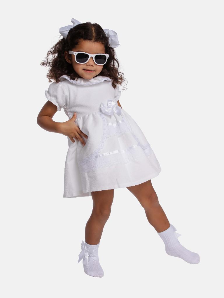 Baby Girl Esmer Collection Spanish Dress - White