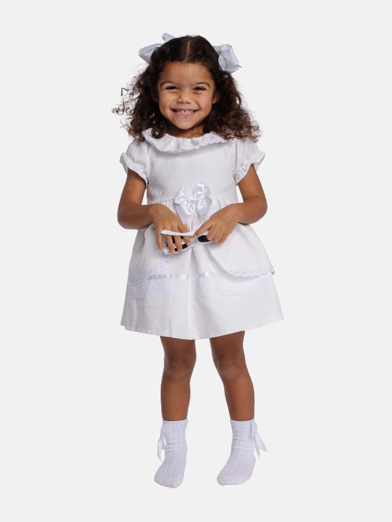 Baby Girl Esmer Collection Spanish Dress - White