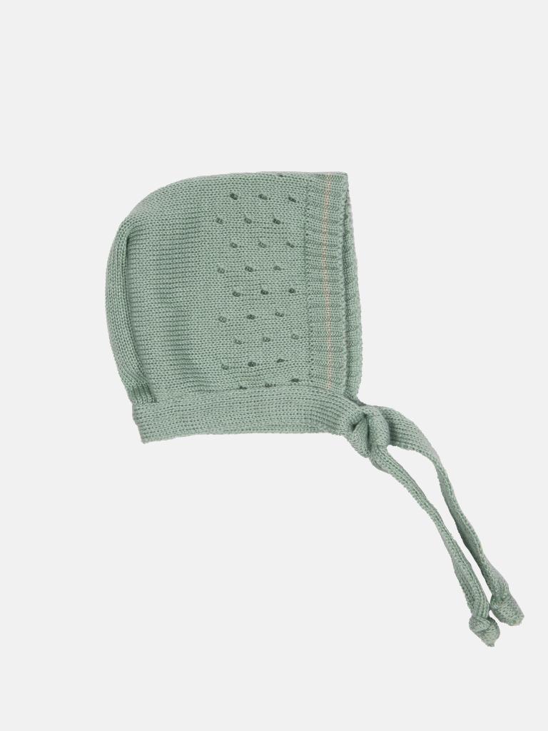 Baby Girl Dot Knitted Short Sleeve Summer Gift Box Set - Mint Green