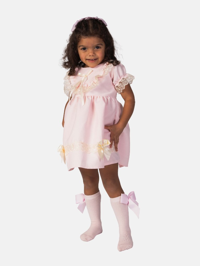 Baby Girl Maya Collection Spanish Dress-Pink
