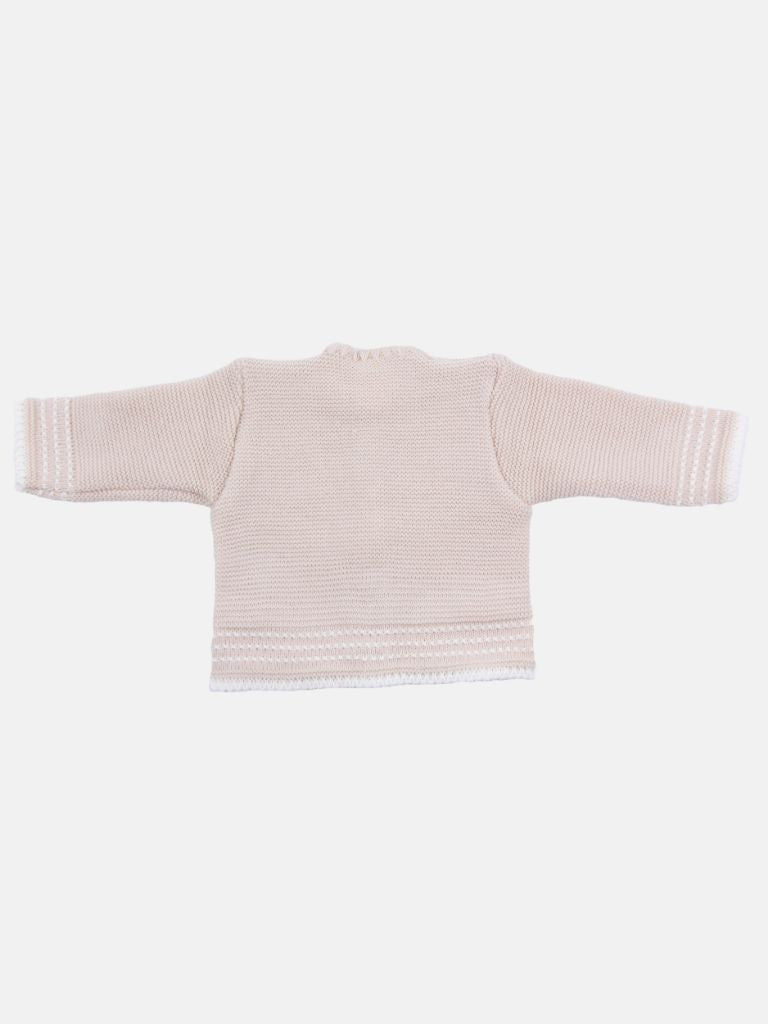 Baby Unisex Palma 3-piece Knitted Gift Box Set - Beige