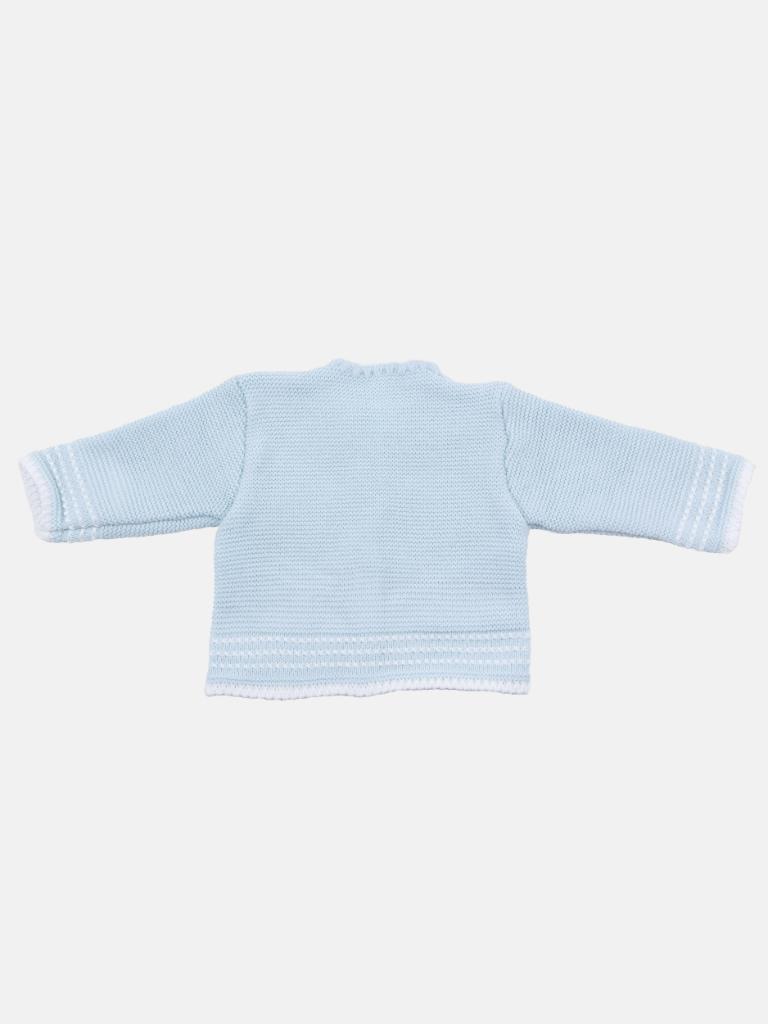 Baby Unisex Palma 3-piece Knitted Gift Box Set - Baby Blue