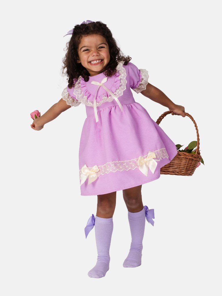 Baby Girl Maya Collection Spanish Dress-Lilac