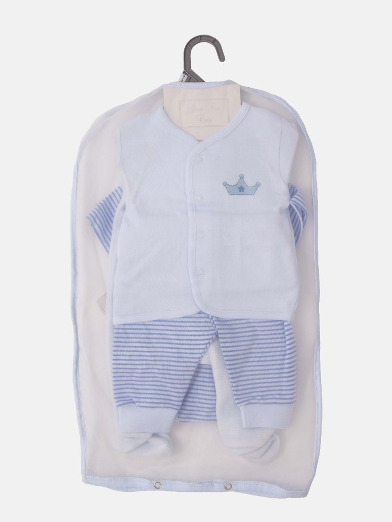 Baby Boy "Little Prince" Watch Me Grow 7-piece Set - Baby Blue