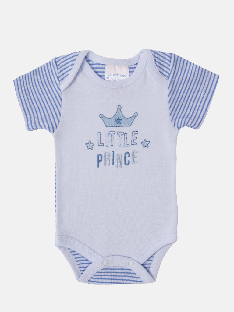 Baby Boy "Little Prince" Watch Me Grow 7-piece Set - Baby Blue