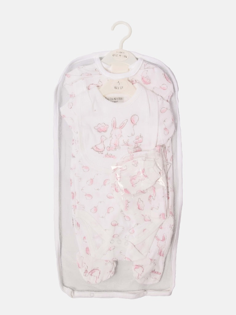 Baby Girl Forest Friends Watch Me Grow 5-piece Set - Ivory