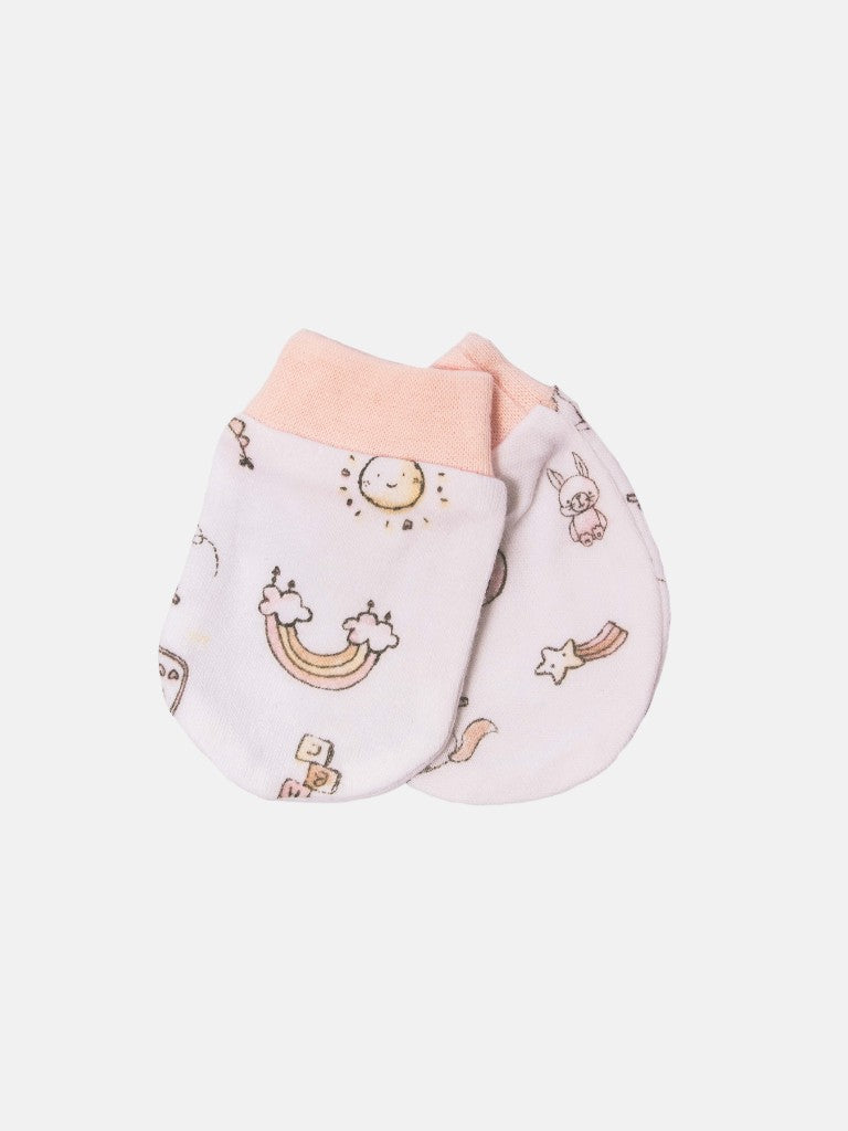 Baby Girl Toy Box Watch Me Grow 5-piece Set - White & Light Coral