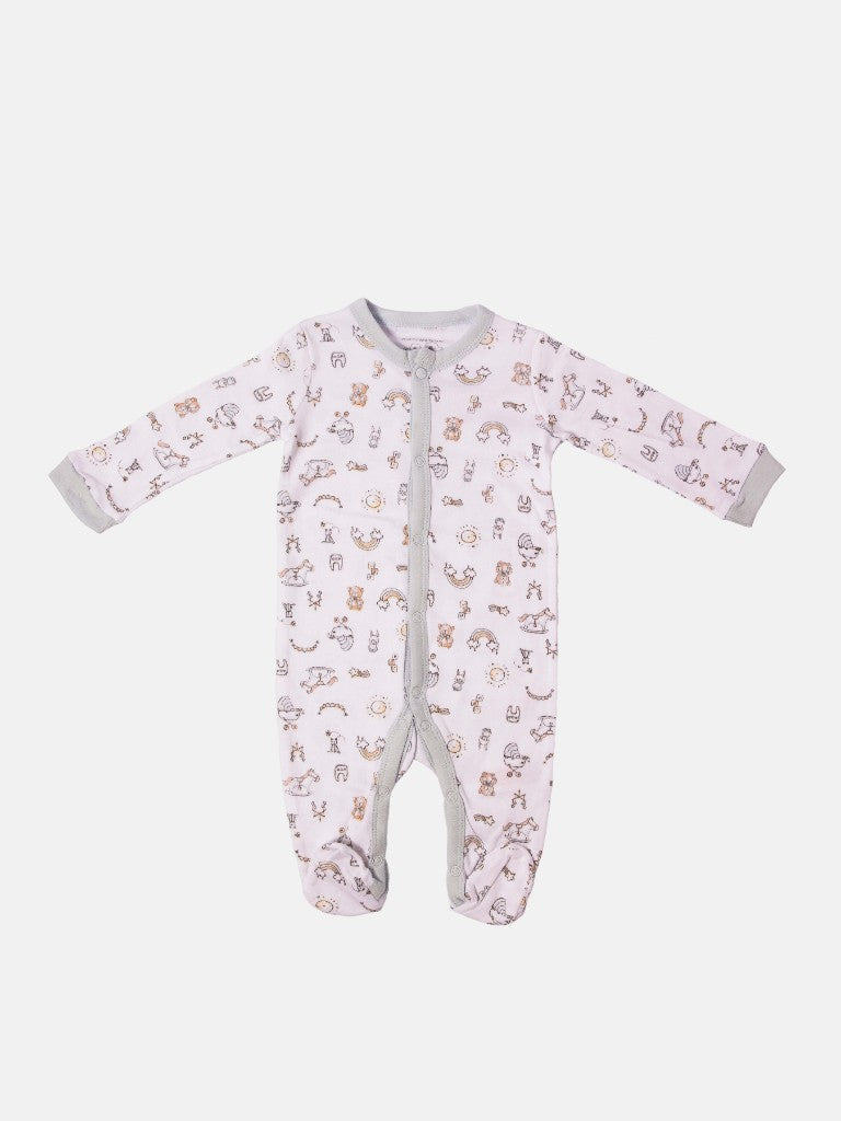 Baby Unisex Toy Box Watch Me Grow 5-piece Set - White & Grey