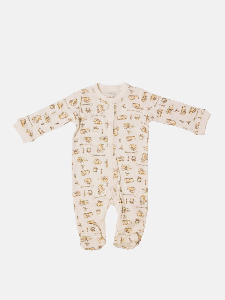 Baby Unisex Bunny Garden Watch Me Grow 5-piece Set - Cream