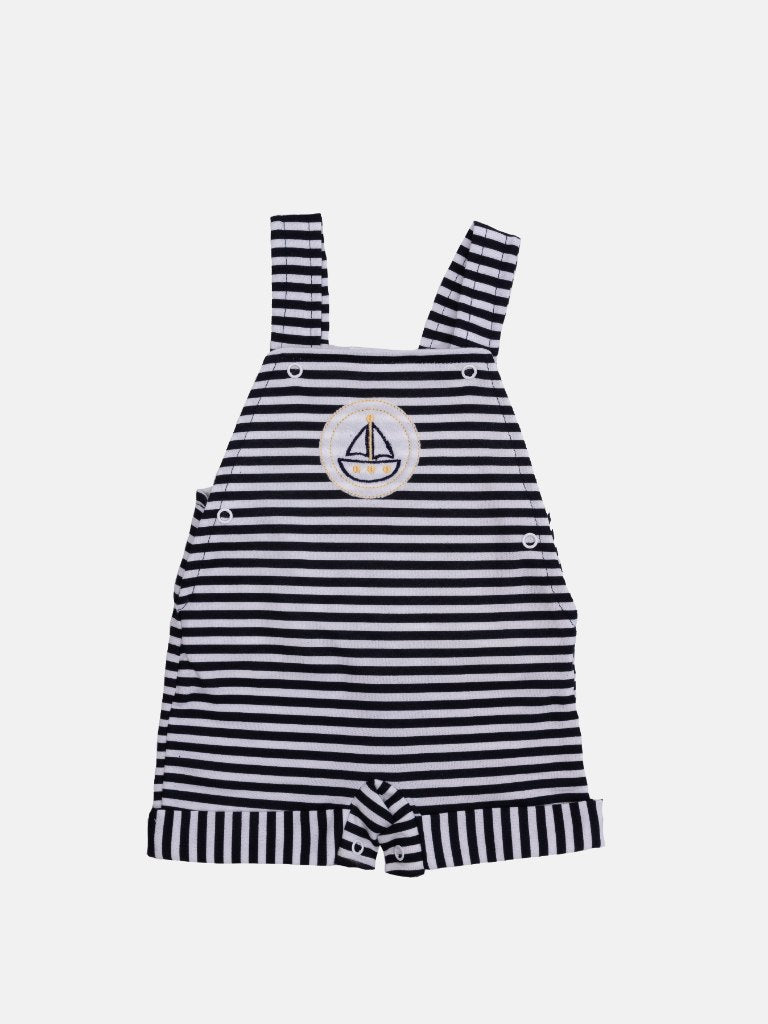 Baby Boy Sailor Collection Dungaree 2 Piece Set - Navy Blue