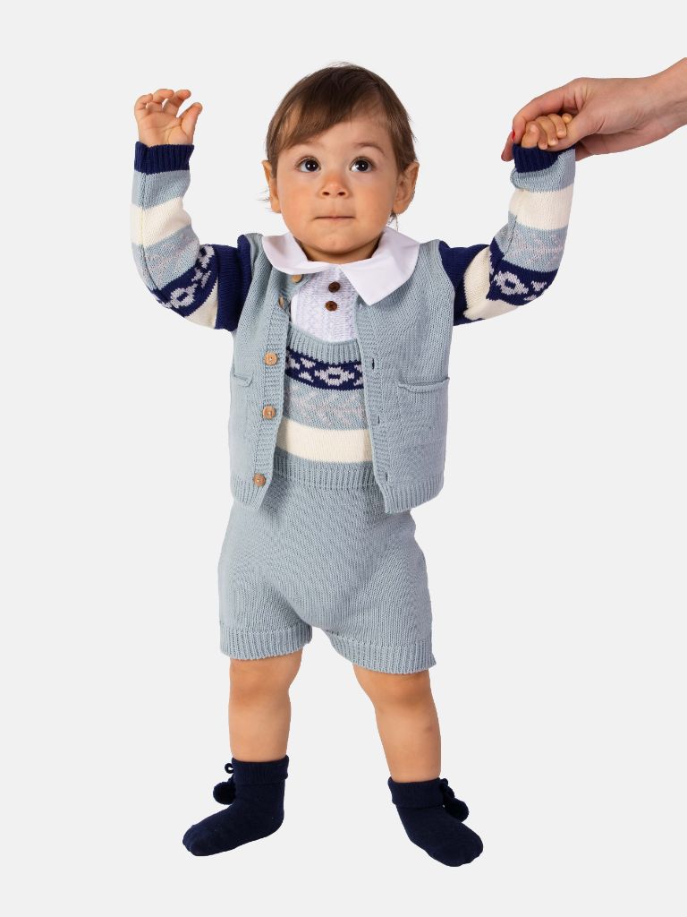 Baby Boy Classic Knit Set Spanish Piece Mommiesnbabies