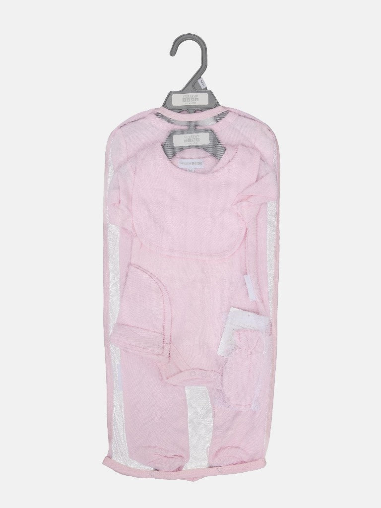 Baby Girl Watch Me Grow 5-piece Set - Baby Pink