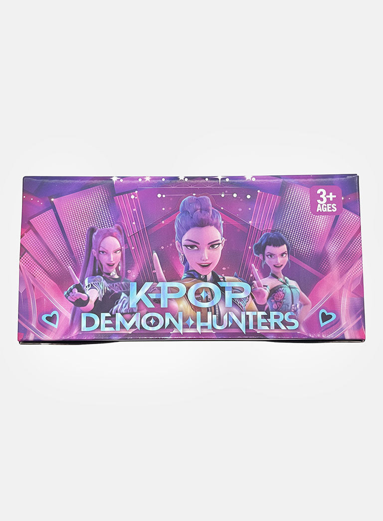 K-POP DEMON HUNTERS Mystery Plush Charm & Trading Cards - 11+1 FREE - Size L (27cm)