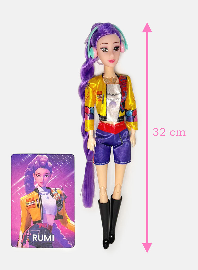 K-POP DEMON HUNTERS Singing Doll + Trading Card - Single Blind Box