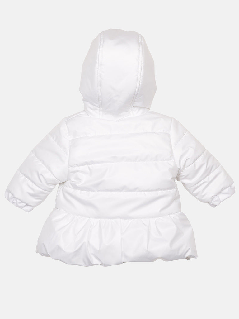 Baby Girl MINTINI Luxe Puff Jacket - White