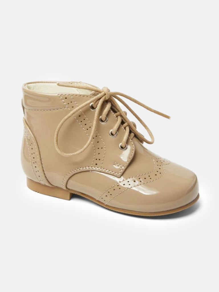 Baby Unisex Quinn Lace Up Boots - Camel