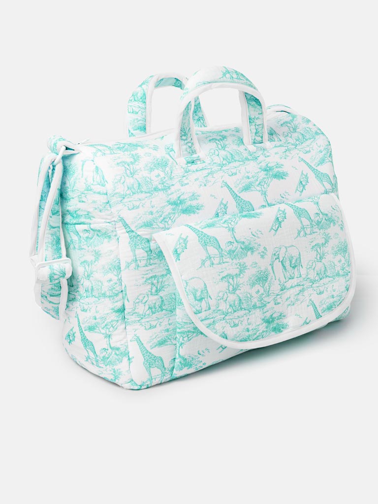 Safari Collection Changing Bag - Mint Green