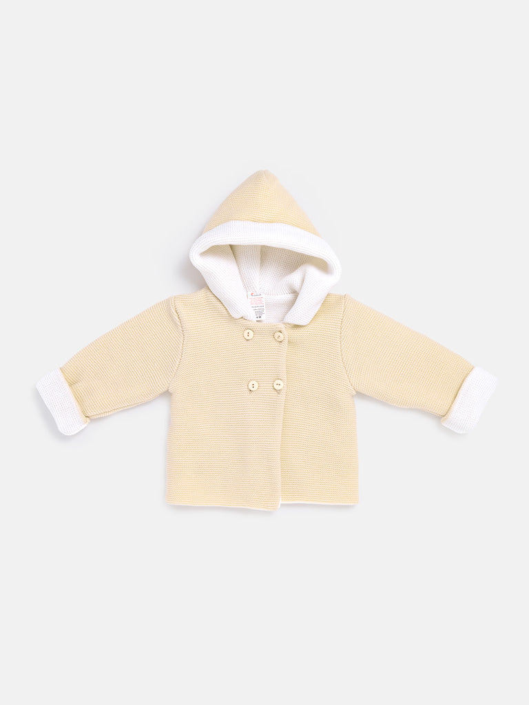 Baby Girl Carlota Collection Knitted Coat - Beige