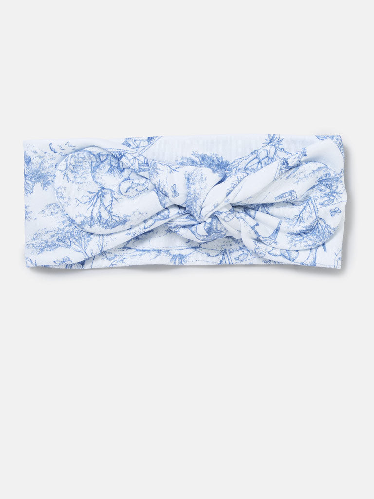 Baby Girl Safari Collection Cotton Headband - Baby Blue
