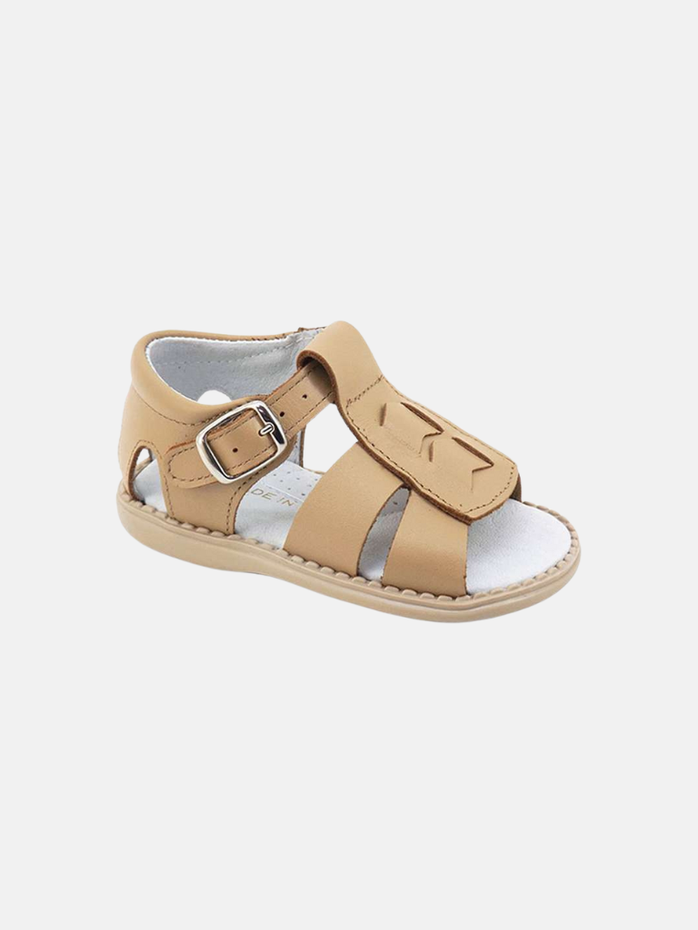 Baby Boy Aladino Spanish Cut-out Sandals - Camel