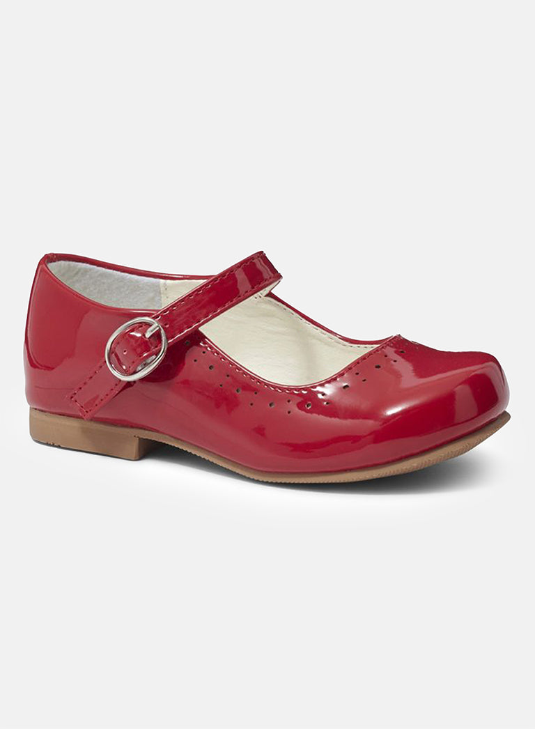 Baby Girl Mary-Jane Shoes Abbey Collection - Red