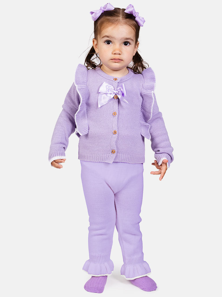 Baby Girl Ecru Knitwear Set