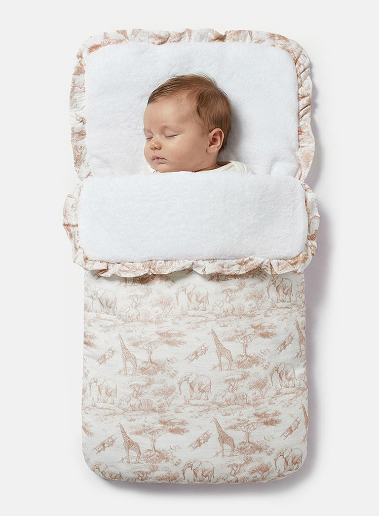 Baby Safari Collection Footmuff - Beige