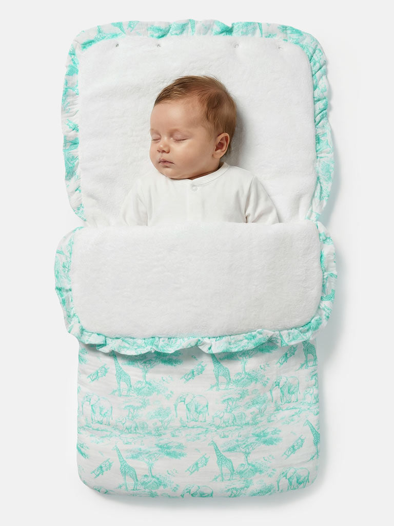 Baby Safari Collection Footmuff - Mint Green