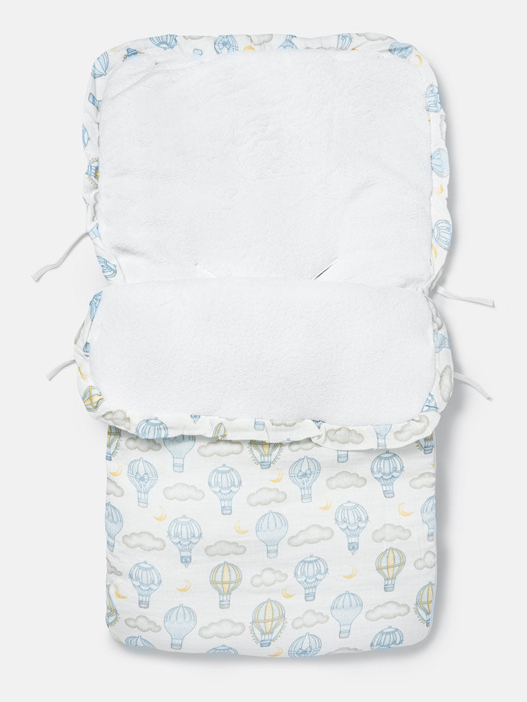 Baby Hot Air Balloon Collection Footmuff - Baby Blue