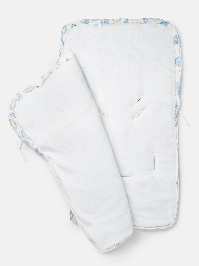 Baby Hot Air Balloon Collection Footmuff - Baby Blue