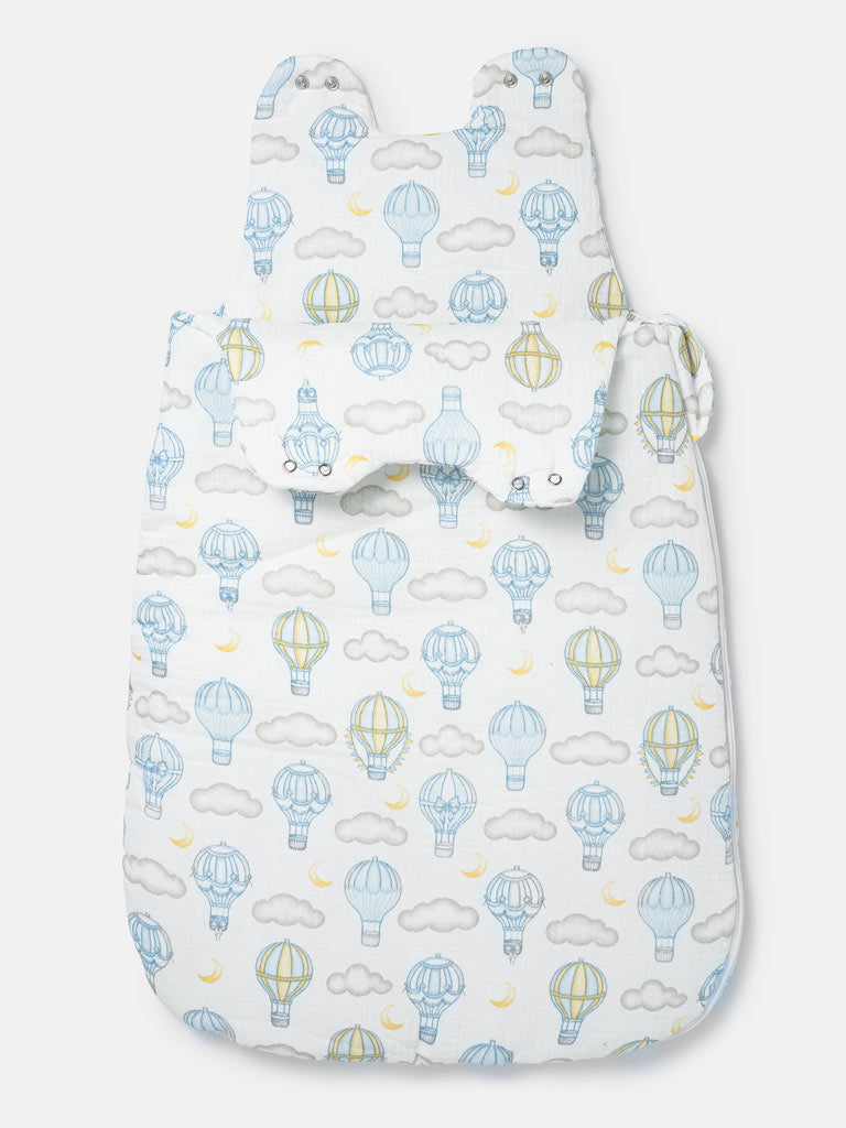 Baby Hot Air Balloon Collection Sleeping Bag - Baby Blue