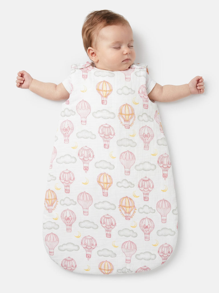 Baby Hot Air Balloon Collection Sleeping Bag - Baby Pink
