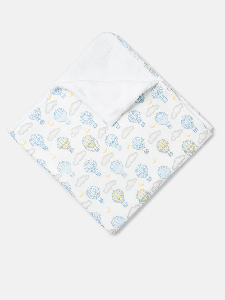Baby Hot Air Balloon Collection Blanket - Baby Blue