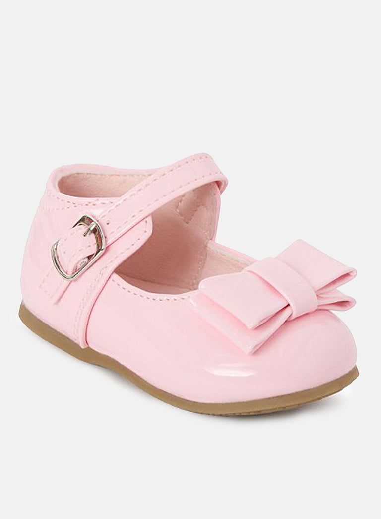 Baby Girl Jemma Collection Buckle Strap Shoes - Pink
