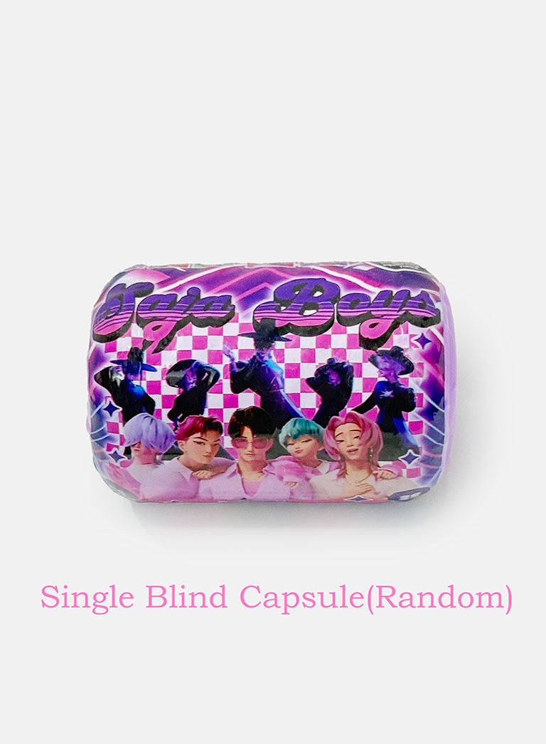 K-POP DEMON HUNTERS Keychain Doll + Stickers - Single Blind Capsule