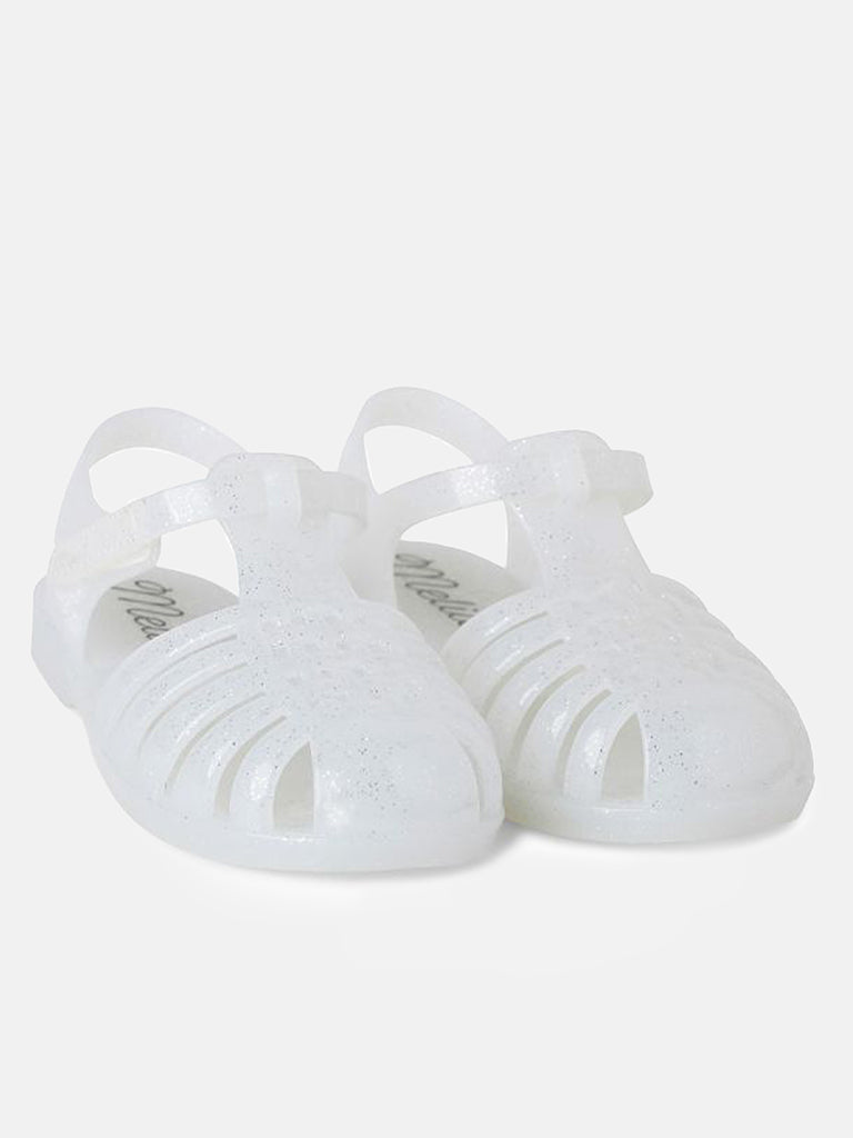 Baby Girl Margo Melia Jelly Glitter Sandals - White