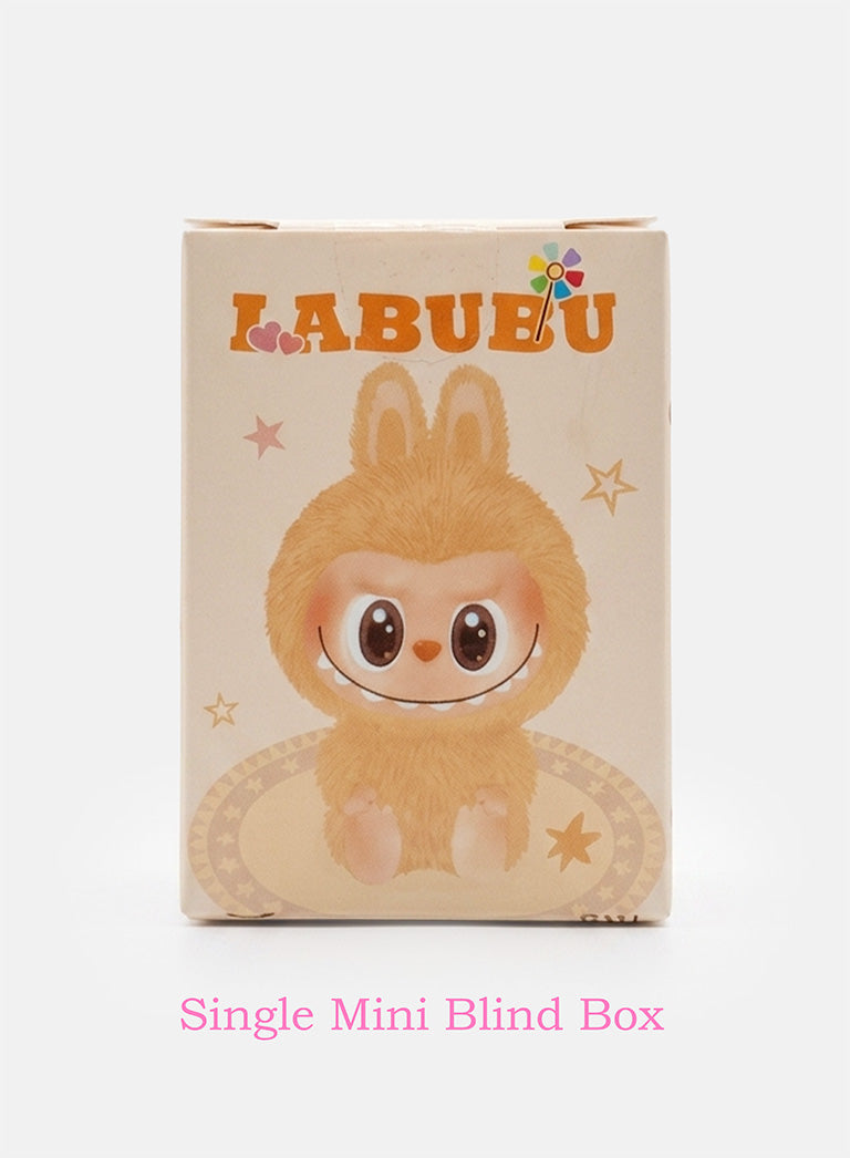 Mini Flocked Labubu "Have A Seat" Charm – Single Blind Box – Unofficial item