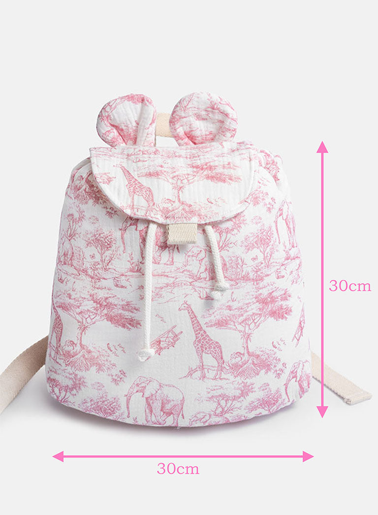 Toddler Safari Collection Rucksack - Baby Pink